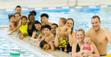 family swim session