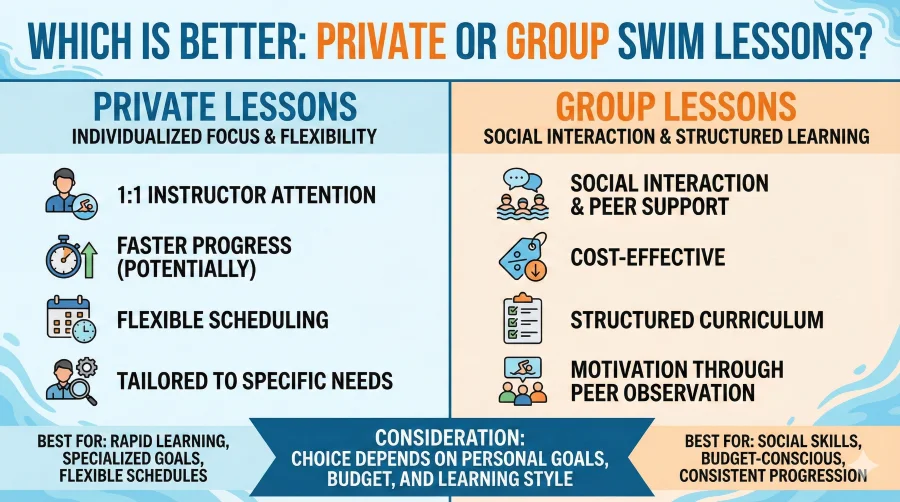 Advantages of Group Swim Lessons