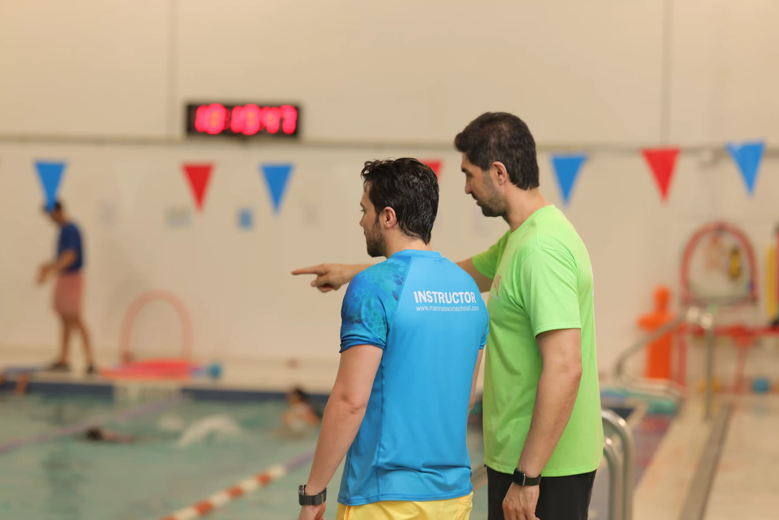 Certified swim coach at Marina Swim School